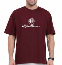 Load image into Gallery viewer, Alfa Romeo Oversized T-Shirt for Men-Maroon-Ektarfa.online
