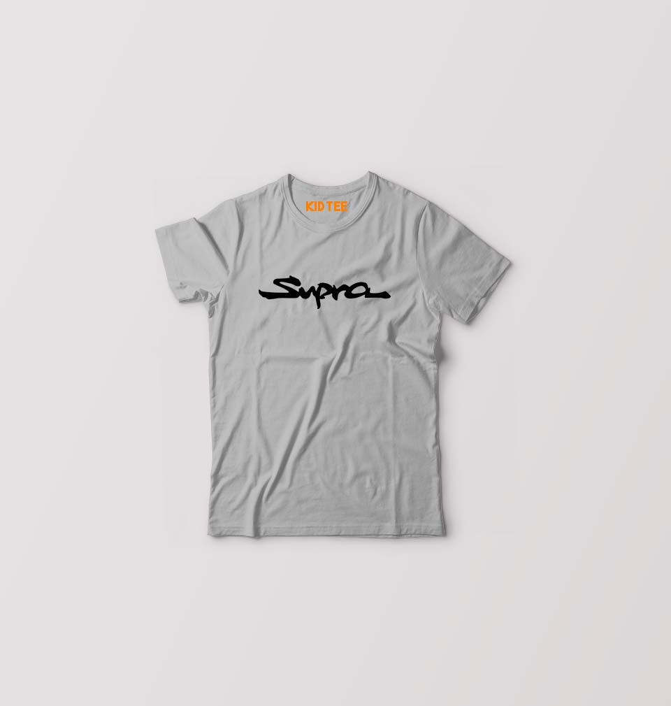 Supra Kids T-Shirt for Boy/Girl-Grey-Ektarfa.online