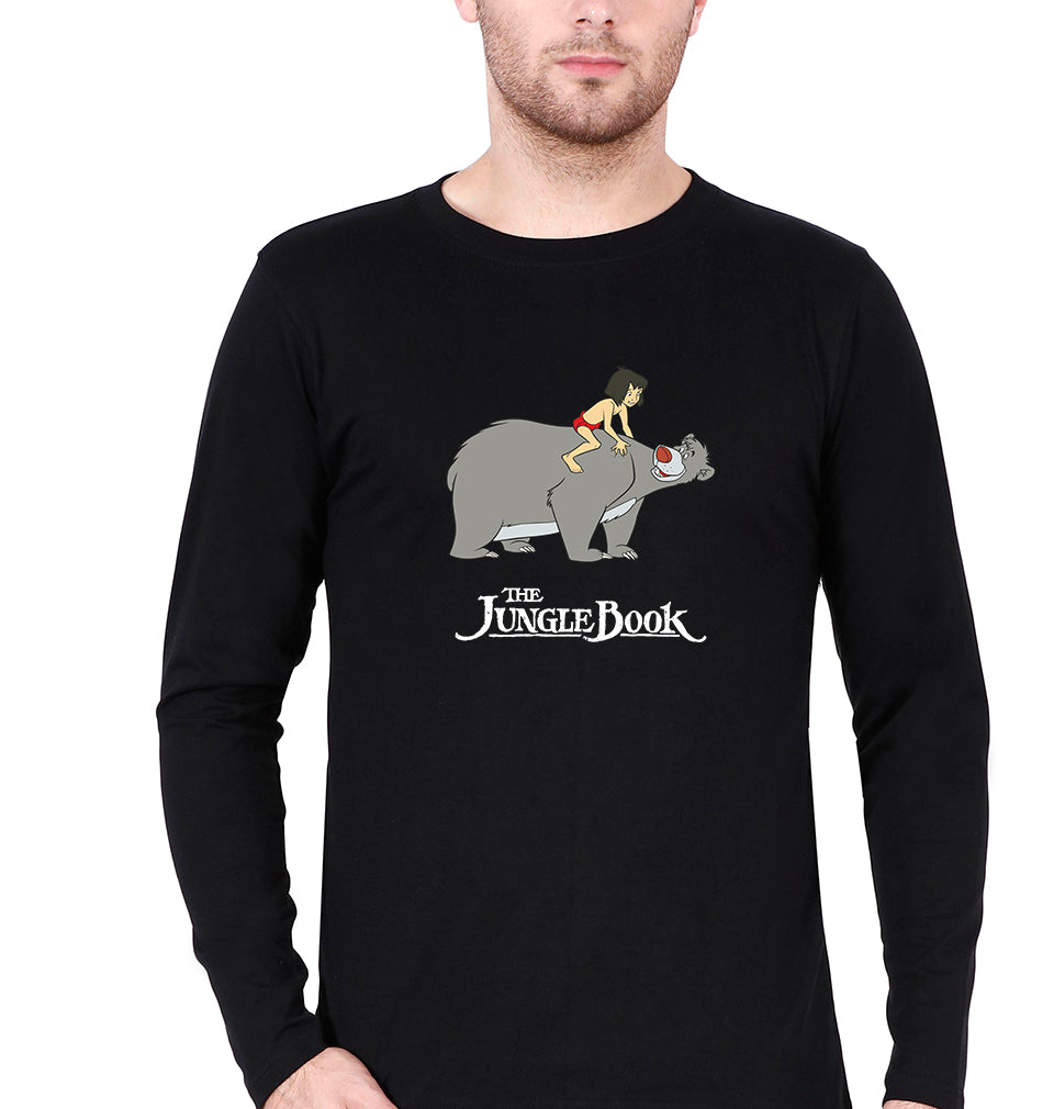 jungle book Full Sleeves T-Shirt for Men-Black-Ektarfa.online