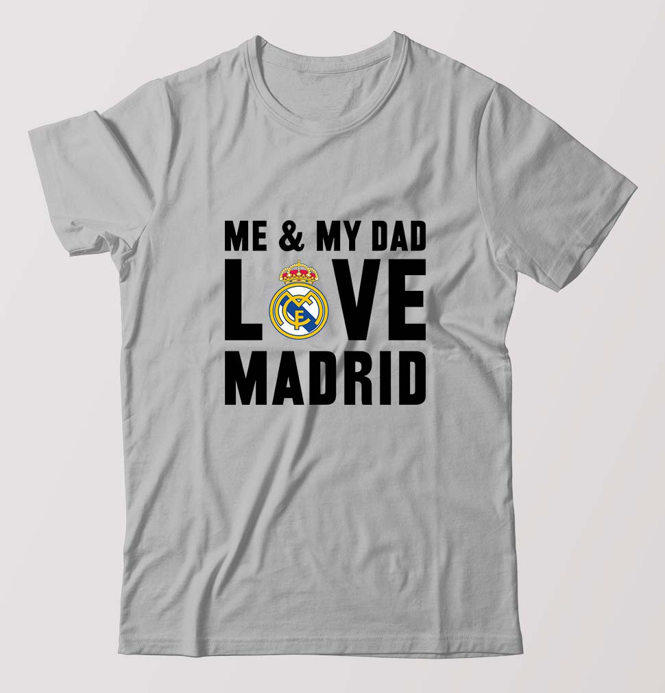 Love Real Madrid T-Shirt for Men-Grey Melange-Ektarfa.online