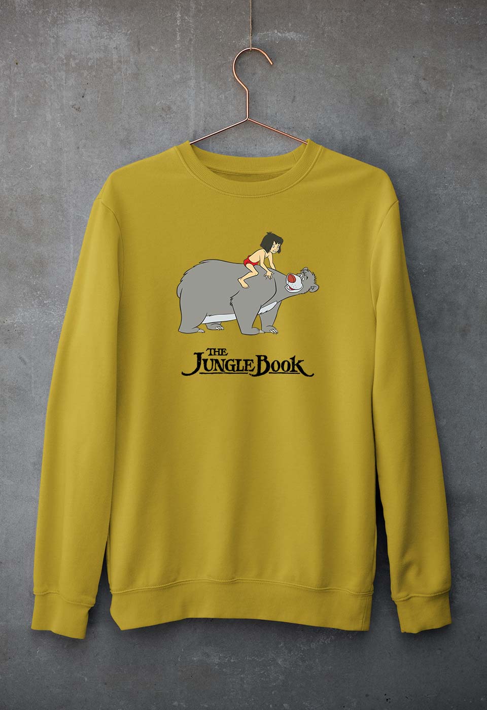 jungle book Sweatshirt for Men/Women-Mustard Yellow-Ektarfa.online