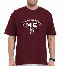 Load image into Gallery viewer, wwe roman reigns acknowledge me Oversized T-Shirt for Men (Copy) (Copy)-Maroon-Ektarfa.online
