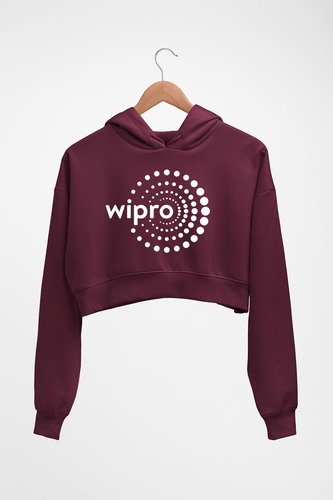 Wipro Crop HOODIE FOR WOMEN-Maroon-Ektarfa.online