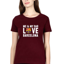 Load image into Gallery viewer, Love Barcelona T-Shirt for Women-Maroon-Ektarfa.online
