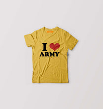 Load image into Gallery viewer, I LOVE ARMY T-Shirt for Boy/Girl-Golden Yellow-Ektarfa.online

