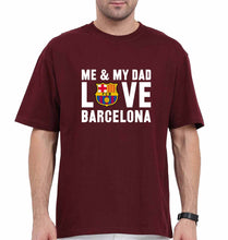 Load image into Gallery viewer, Love Barcelona Oversized T-Shirt for Men-Maroon-Ektarfa.online
