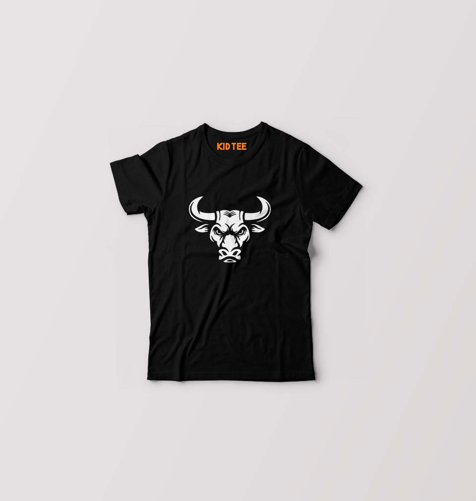 Bull T-Shirt for Boy/Girl-Black-Ektarfa.online