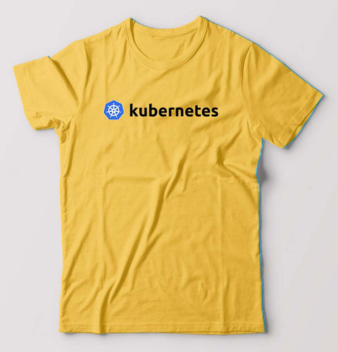 Kubernetes T-Shirt for Men-Golden Yellow-Ektarfa.online