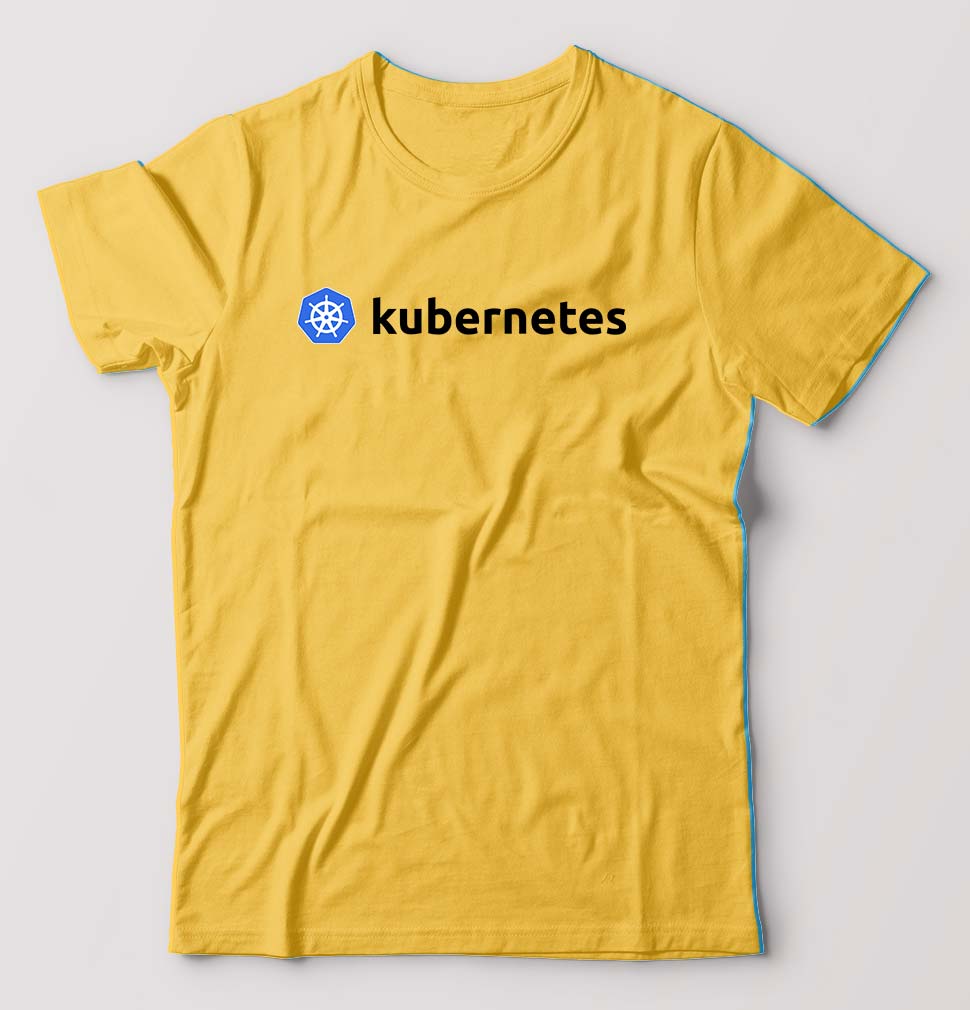 Kubernetes T-Shirt for Men-Golden Yellow-Ektarfa.online