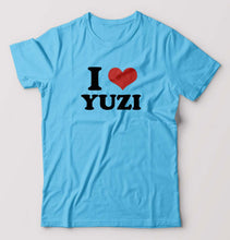 Load image into Gallery viewer, I LOVE YUZI T-Shirt for Men-Light Blue-Ektarfa.online
