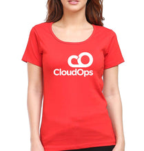 Load image into Gallery viewer, CloudOps T-Shirt for Women-Red-Ektarfa.online
