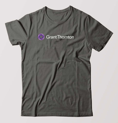 grant thornton T-Shirt for Men-Charcoal-Ektarfa.online