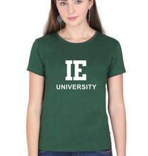 Load image into Gallery viewer, IE University T-Shirt for Women-Dark Green-Ektarfa.online
