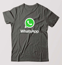 Load image into Gallery viewer, WhatsApp T-Shirt for Men-Charcoal-Ektarfa.online
