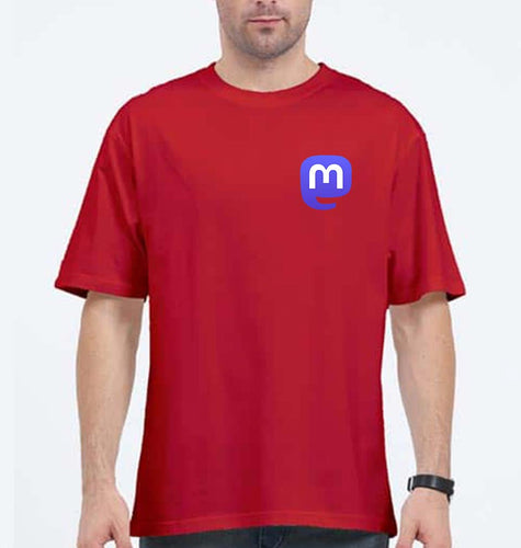 Mastodon Oversized T-Shirt for Men-Red-Ektarfa.online
