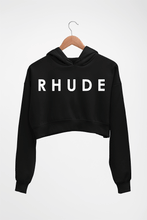 Load image into Gallery viewer, rhude Crop HOODIE FOR WOMEN-Black-Ektarfa.online
