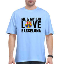 Load image into Gallery viewer, Love Barcelona Oversized T-Shirt for Men-Baby Blue-Ektarfa.online
