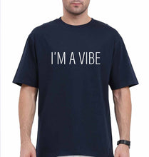 Load image into Gallery viewer, Vibe Oversized T-Shirt for Men-Navy Blue-Ektarfa.online

