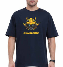 Load image into Gallery viewer, Transformers Bumblebee Oversized T-Shirt for Men-Navy Blue-Ektarfa.online
