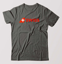 Load image into Gallery viewer, swiss T-Shirt for Men-Charcoal-Ektarfa.online
