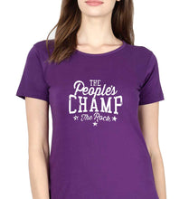 Load image into Gallery viewer, peoples champ T-Shirt for Women-Purple-Ektarfa.online
