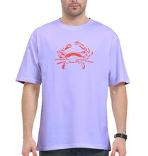 Load image into Gallery viewer, crab Oversized T-Shirt for Men-Lavender-Ektarfa.online
