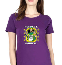 Load image into Gallery viewer, john cena never give up T-Shirt for Women-Purple-Ektarfa.online
