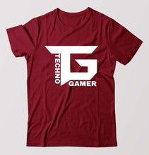 Load image into Gallery viewer, Techno Gamer T-Shirt for Men-Maroon-Ektarfa.online
