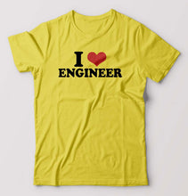 Load image into Gallery viewer, I LOVE ENGINEER T-Shirt for Men-Yellow-Ektarfa.online
