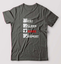 Load image into Gallery viewer, Eat Sleep Anime Repeat T-Shirt for Men
