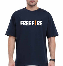 Load image into Gallery viewer, free fire Oversized T-Shirt for Men-Navy Blue-Ektarfa.online
