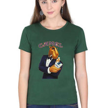 Load image into Gallery viewer, camel cigarette T-Shirt for Women-Dark Green-Ektarfa.online
