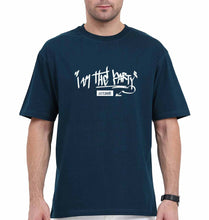 Load image into Gallery viewer, I am the Party Oversized T-Shirt for Men-Petrol Blue-Ektarfa.online
