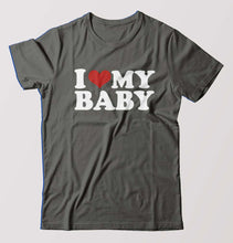Load image into Gallery viewer, I LOVE MY BABY T-Shirt for Men-Charcoal-Ektarfa.online
