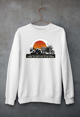 Ride Unisex Sweatshirt for Men/Women-White-Ektarfa.online