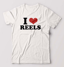 Load image into Gallery viewer, I LOVE REELS T-Shirt for Men-White-Ektarfa.online
