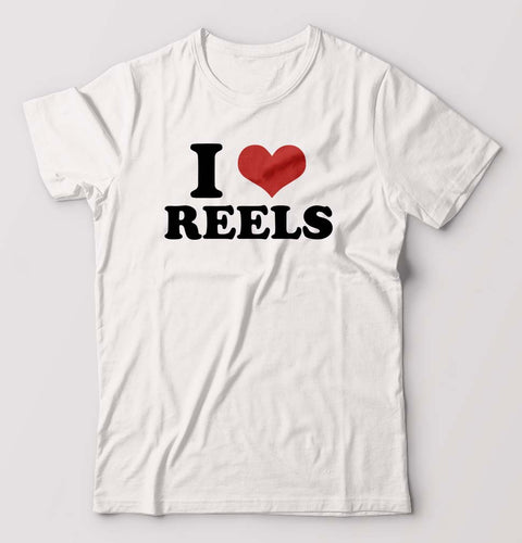 I LOVE REELS T-Shirt for Men-White-Ektarfa.online