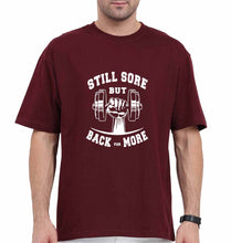 Load image into Gallery viewer, Gym Oversized T-Shirt for Men-Maroon-Ektarfa.online
