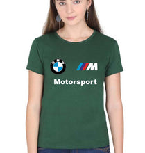Load image into Gallery viewer, BMW Motersport T-Shirt for Women-Dark Green-Ektarfa.online
