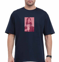 Load image into Gallery viewer, dua lipa Oversized T-Shirt for Men-Navy Blue-Ektarfa.online
