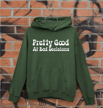Load image into Gallery viewer, pretty good at bad decisions Unisex Hoodie for Men/Women-Dark Green-Ektarfa.online
