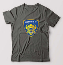 Load image into Gallery viewer, chennaiyin FC T-Shirt for Men-Charcoal-Ektarfa.online
