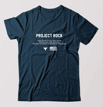 Load image into Gallery viewer, project rock T-Shirt for Men-Petrol Blue-Ektarfa.online

