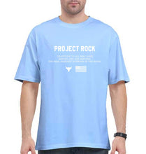 Load image into Gallery viewer, project rock Oversized T-Shirt for Men-Baby Blue-Ektarfa.online
