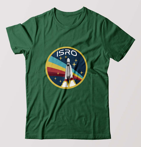 Isro T-Shirt for Men-Bottel Green-Ektarfa.online