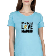 Load image into Gallery viewer, Love Real Madrid T-Shirt for Women-SkyBlue-Ektarfa.online
