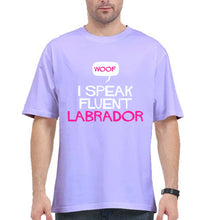 Load image into Gallery viewer, i speak fluent labrador Oversized T-Shirt for Men-Lavender-Ektarfa.online
