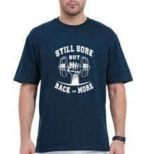 Load image into Gallery viewer, Gym Oversized T-Shirt for Men-Petrol Blue-Ektarfa.online
