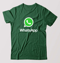 Load image into Gallery viewer, WhatsApp T-Shirt for Men-Bottel Green-Ektarfa.online
