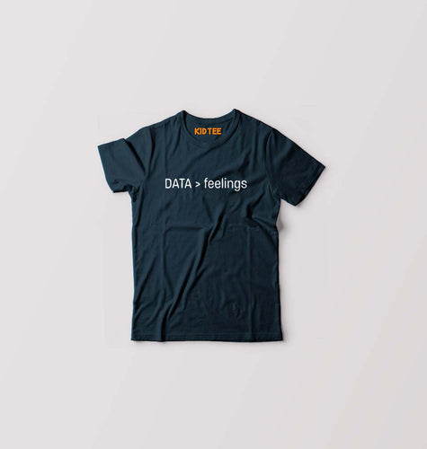 Data T-Shirt for Boy/Girl-Petrol Blue-Ektarfa.online